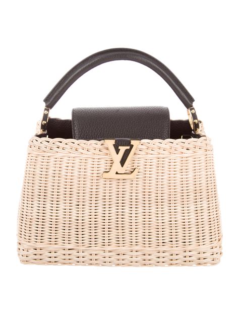 louis vuitton wicker bag.